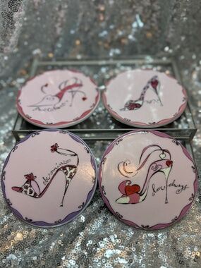 Chic shoe coaster